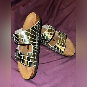 Birkenstocks Gator gleam mineral size 38